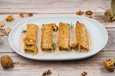 Salsa de setas y nueces para canelones 