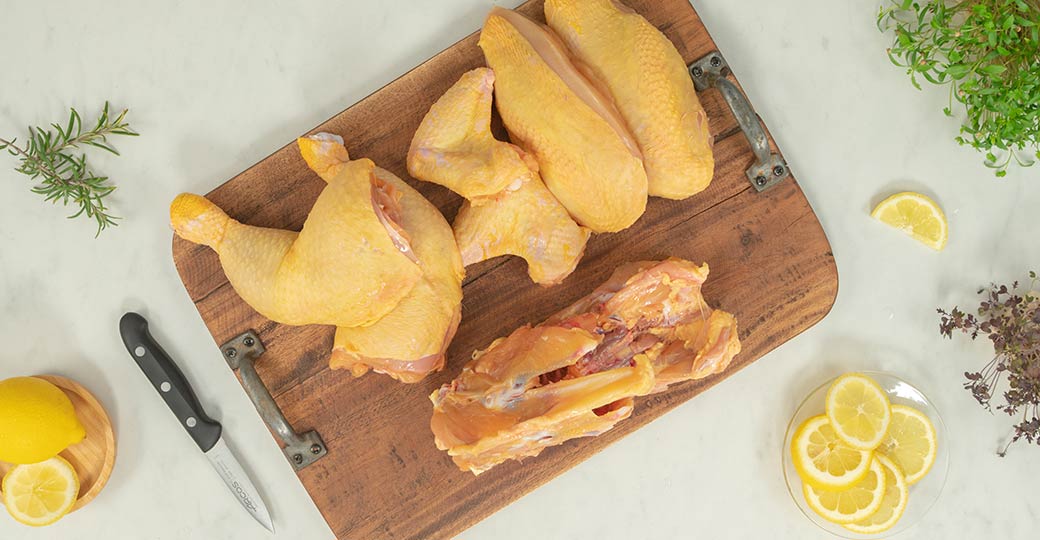 Truco: cómo cortar un pollo entero