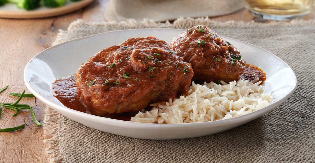 Osobuco de pavo a la milanesa