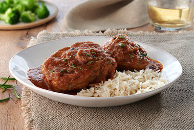 Osobuco de pavo a la milanesa