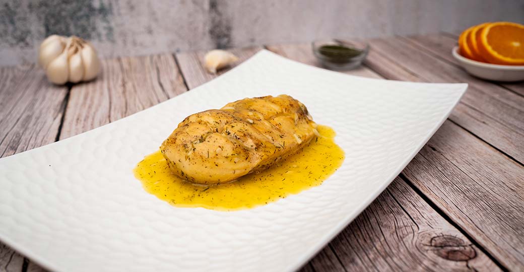 Pechuga de pollo a la naranja